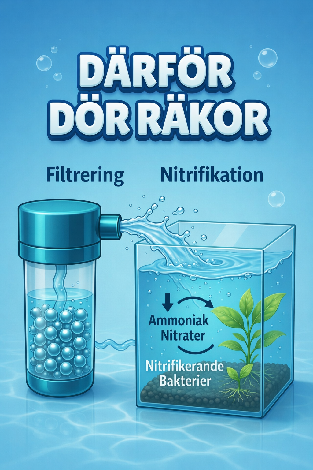 Därför dör dina räkor